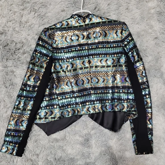 Anthropologie “elevenses” Glam Sequin Open Blazer, Size S, Brand New - Picture 3 of 5